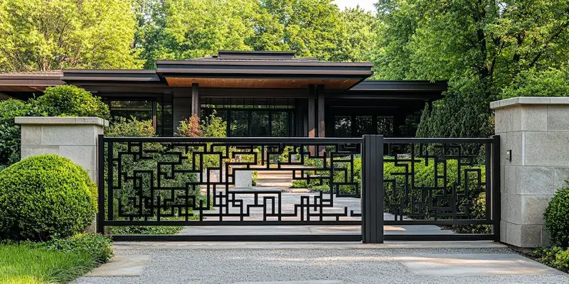 metalowe ogrodzenie z Polski