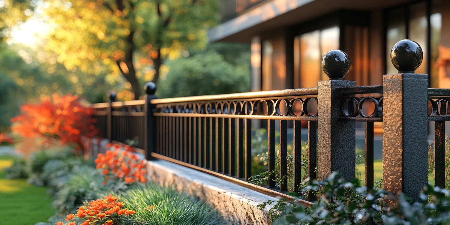 Polnische Metallzäune