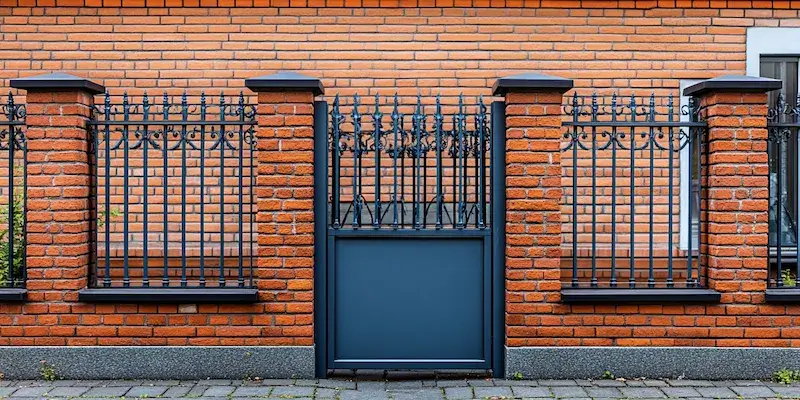 Moderne Gartengestaltung mit Zäunen aus Polen