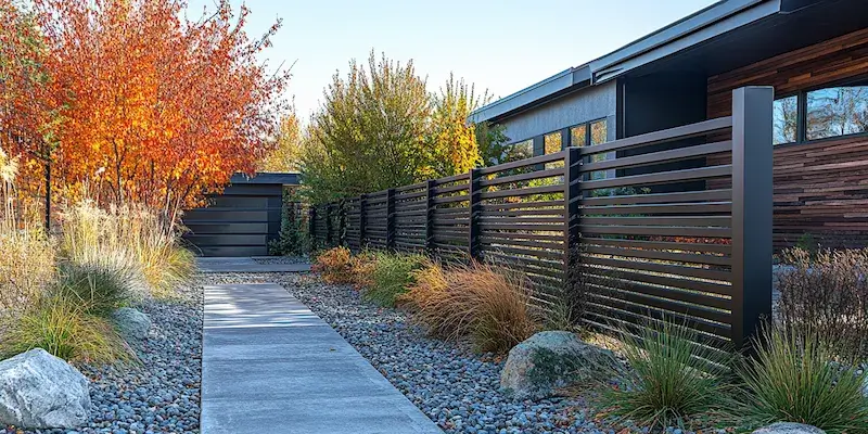 Polnische Metallzaune