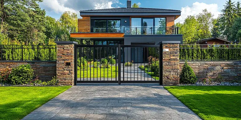 Schmuckzaun aus Polen