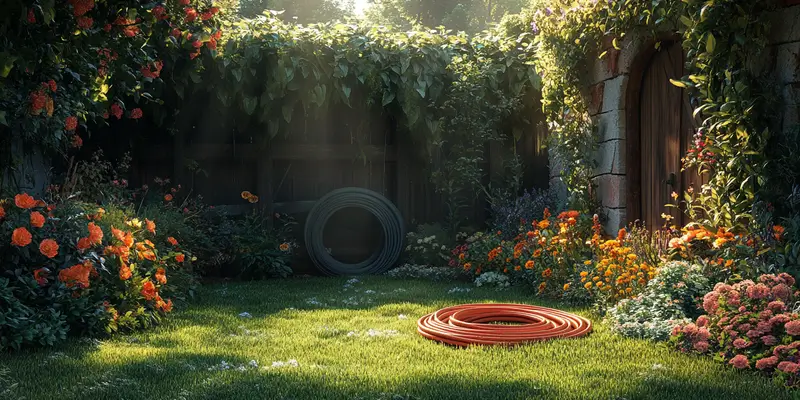 Bęben jak zrobić wieszak na wąż ogrodowy?